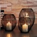 Iron Wire Tealight Votive Wax Candle LED Candle Holder Tabletop Centerpiece 8&apos;&apos;   302636629654